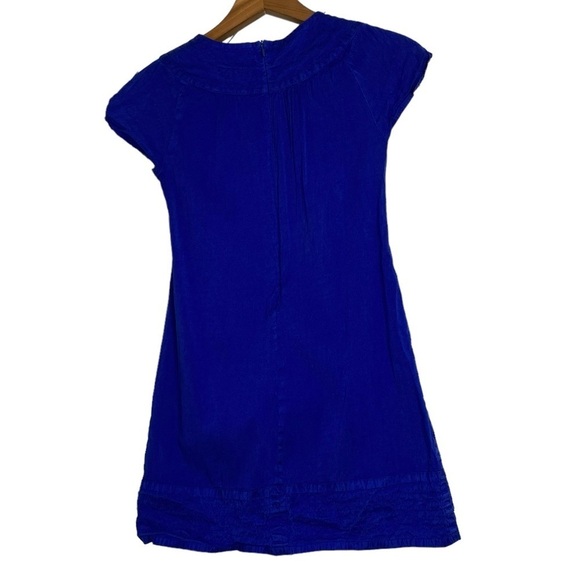 Calypso Enfant Girls Blue Silk Dress - Picture 2 of 4